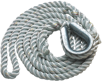 New England Ropes 3-Strand Nylon Mooring Pendant 5/8" x 12'
