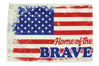 Taylor Made 12x18 Home Of The Brave Flag [1621]