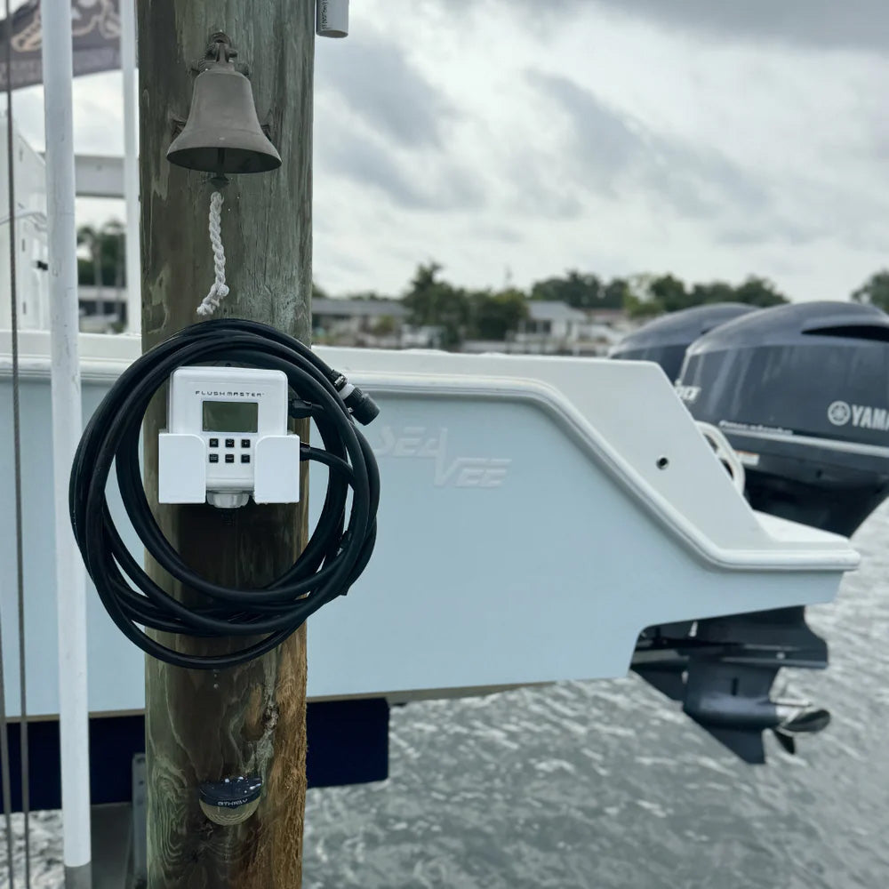 Flushmaster Outboard Flushing System - 4 Outlet w/Four 15' Hose Kits [SM-FM4015]