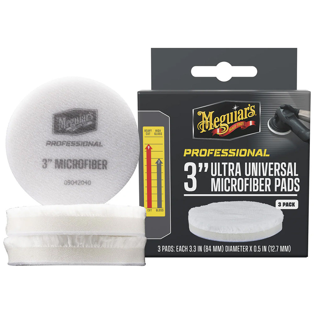 Meguiar's Professional 3" Ultra Universal Microfiber Pads *3-Pack [M3MFP3]