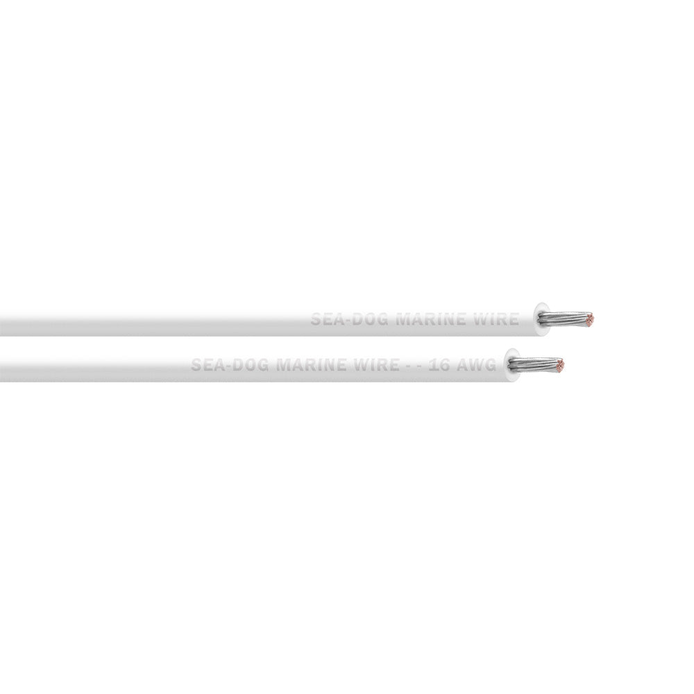Sea-Dog 16 AWG White Primary Wire - 25' [8016050]