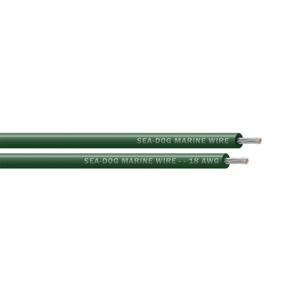 Sea-Dog 18 AWG Green Primary Wire - 100' [8018042]