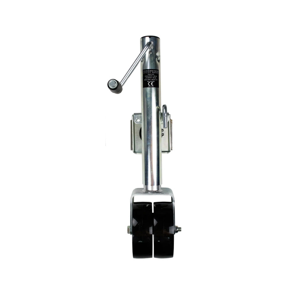 Powerwinch Utility Series Jack - 1500lb, Bolt-On, Double Wheel, Zinc [21500-J-1500-B2-Z-R]