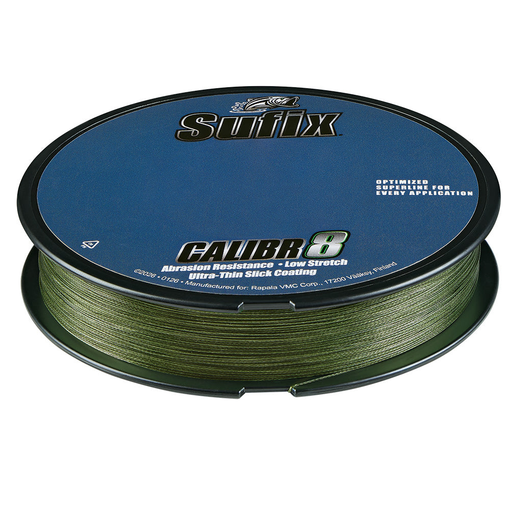 Sufix Calibr8 Braid 300yds 40lb - Low Vis Green [694-140G]