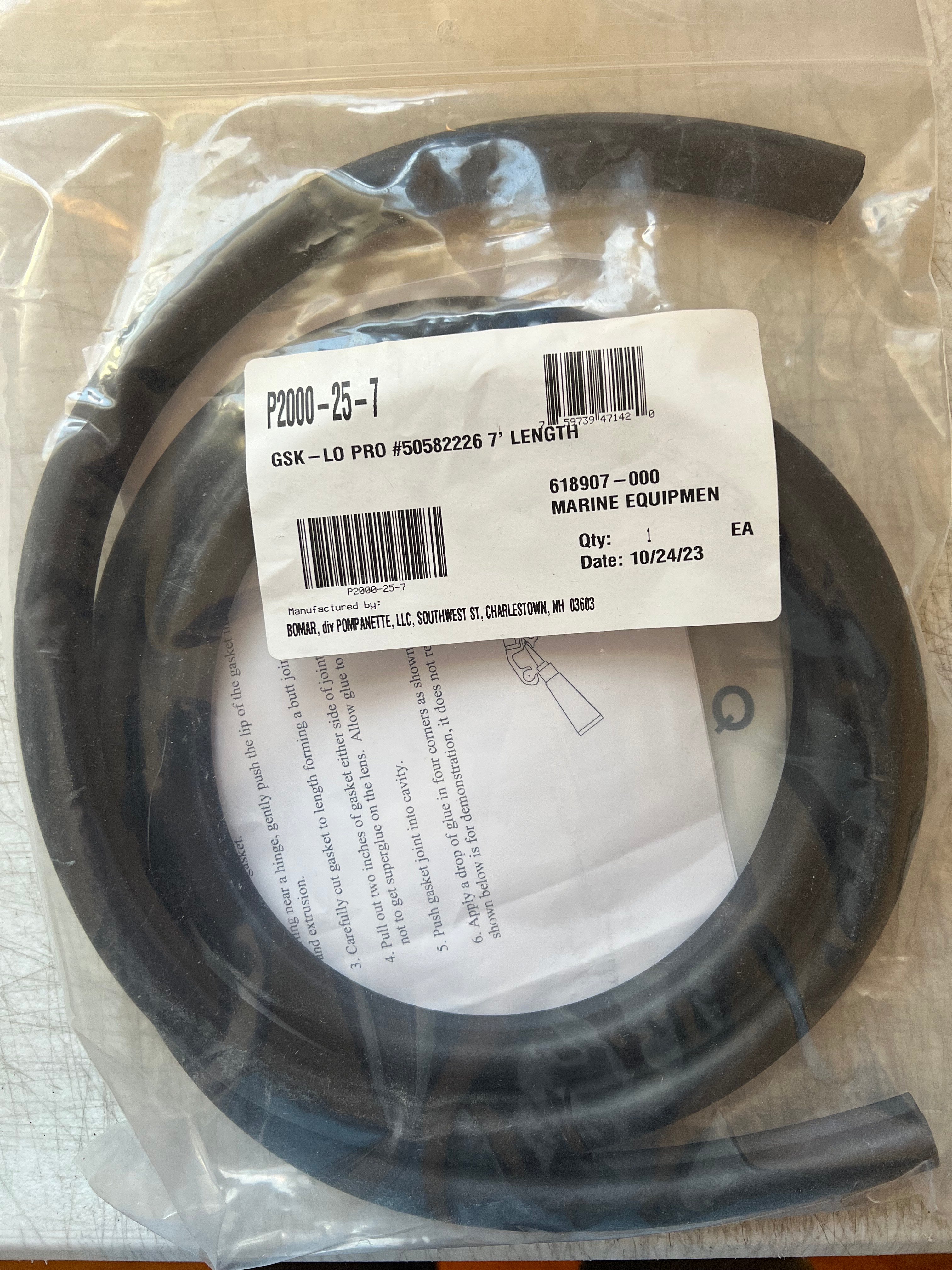 Bomar Gasket F/Low Profile Hatch [P2000-25-7FT]