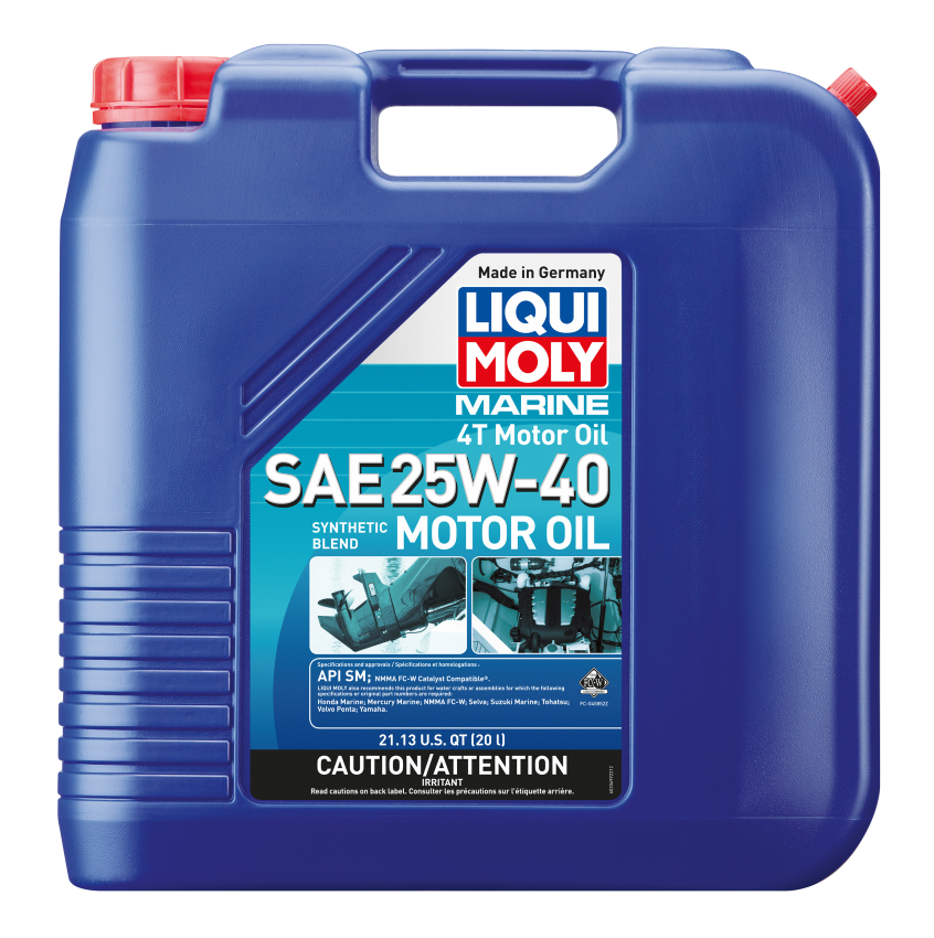 LIQUI MOLY Marine 4 Stroke Motor Oil SAE 25W-40 Synthetic Blend