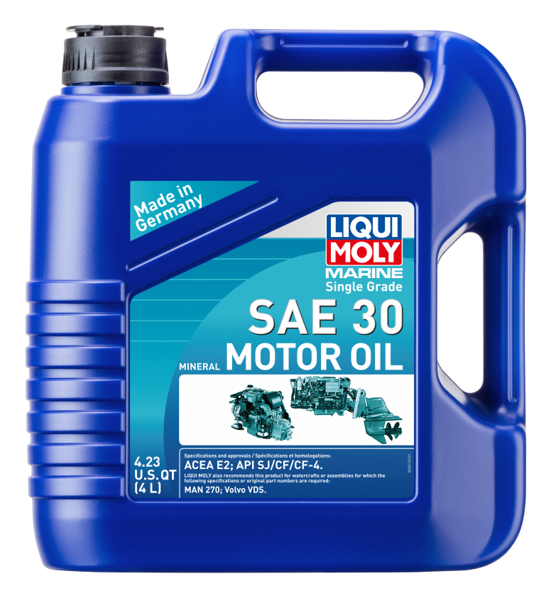 LIQUI MOLY Marine Single Grade Motor Oil SAE 30 - 4 L (1.06 Gallon)