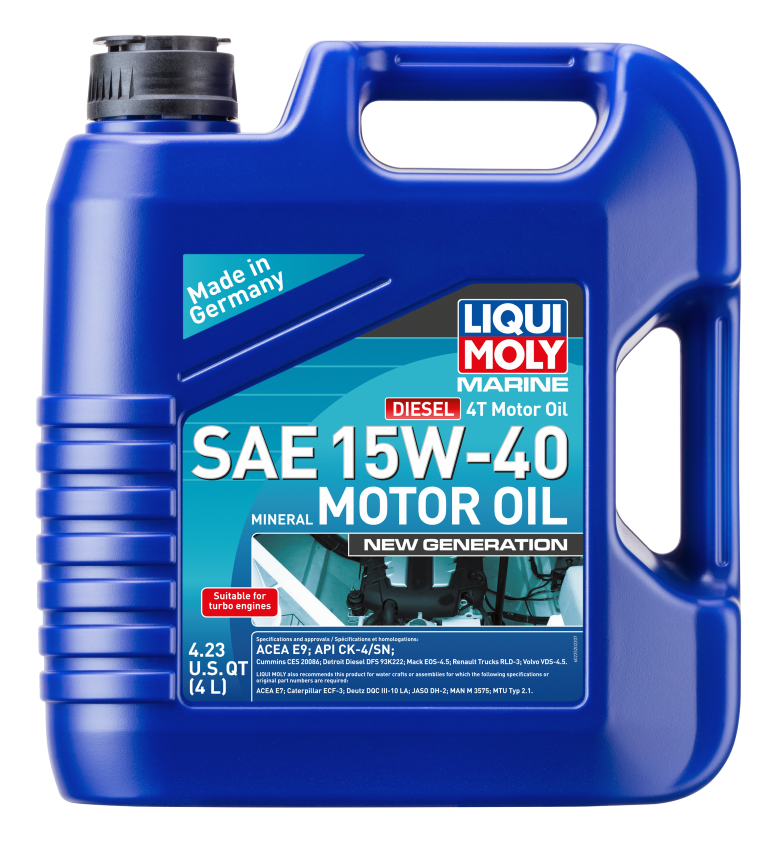 LIQUI MOLY Marine 4 Stroke Motor Oil SAE 15W-40 New Generation