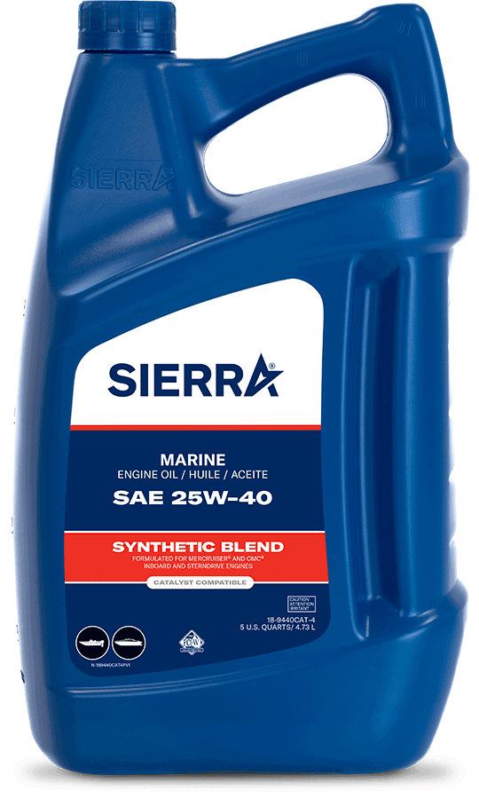 Sierra 189440CAT4 Catalyst Oil 25w40 Syn Blend 5qt