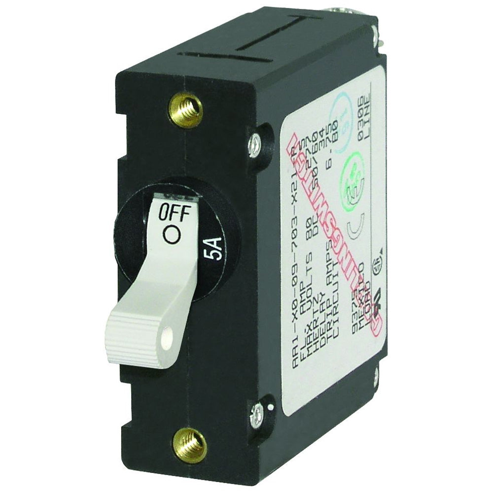 Blue Sea 7202 AC/DC Single Pole Magnetic World Circuit Breaker - 5AMP [7202]