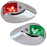 Perko LED Sidelights - Red/Green - 12V - Chrome Plated Housing [0602DP1CHR]