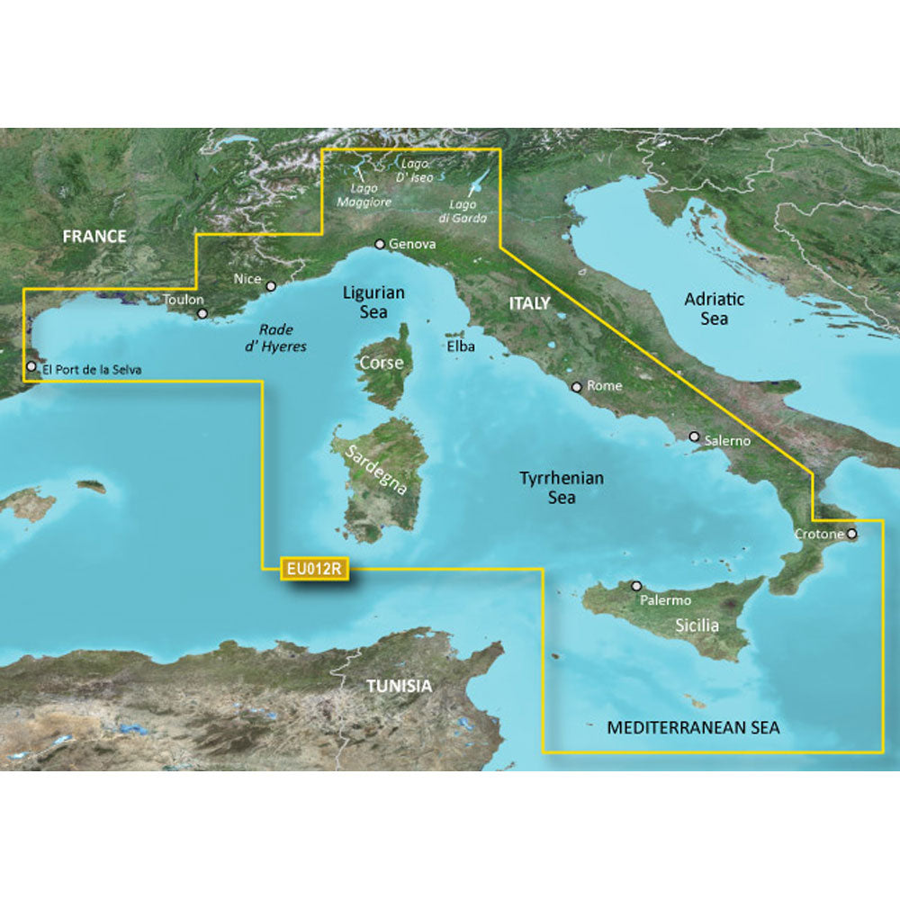 Garmin BlueChart g3 HD - HXEU012R - Italy West Coast - microSD/SD [010-C0770-20]