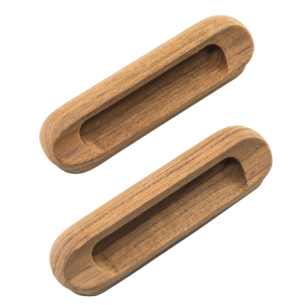 Whitecap Teak Oblong Drawer Pull - 4-1/16"L - 2 Pack [60124-A]