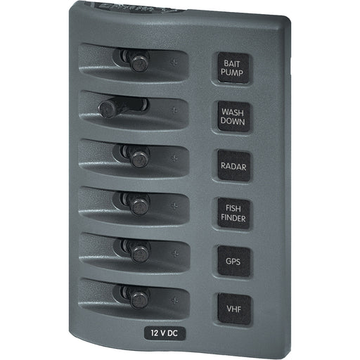 Blue Sea 4307 WeatherDeck 12V DC Waterproof Switch Panel - 6 Position [4307]