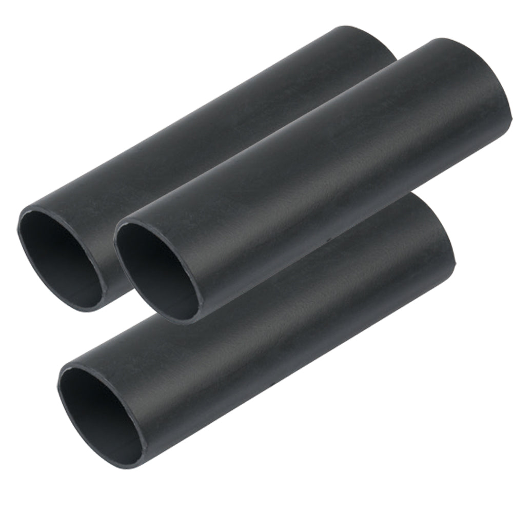 Ancor Heavy Wall Heat Shrink Tubing - 3/4" x 6" - 3-Pack - Black [326106]