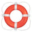 Taylor Made Foam Ring Buoy - 20" - Orange w/White Grab Line [363]