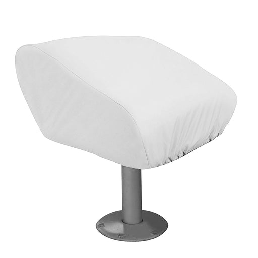 Taylor Made Folding Pedestal Boat Seat Cover - Vinyl White [40220]