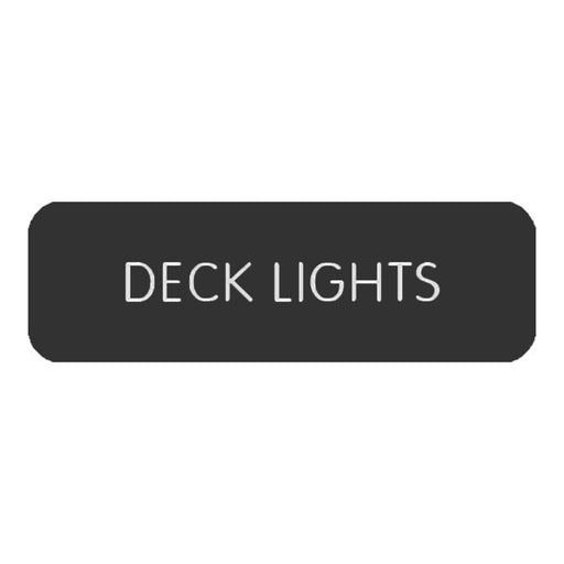 Blue SeaLarge Format Label - "Deck Lights" [8063-0124]