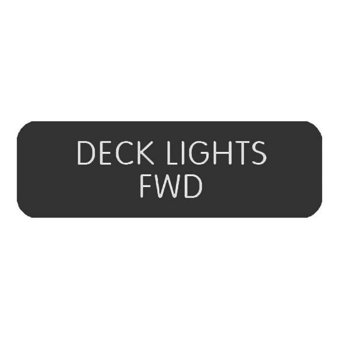 Blue SeaLarge Format Label - "Deck Lights FWD" [8063-0126]