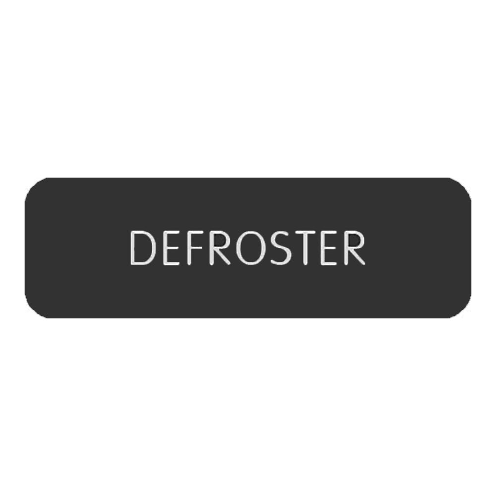 Blue SeaLarge Format Label - "Defroster" [8063-0129]