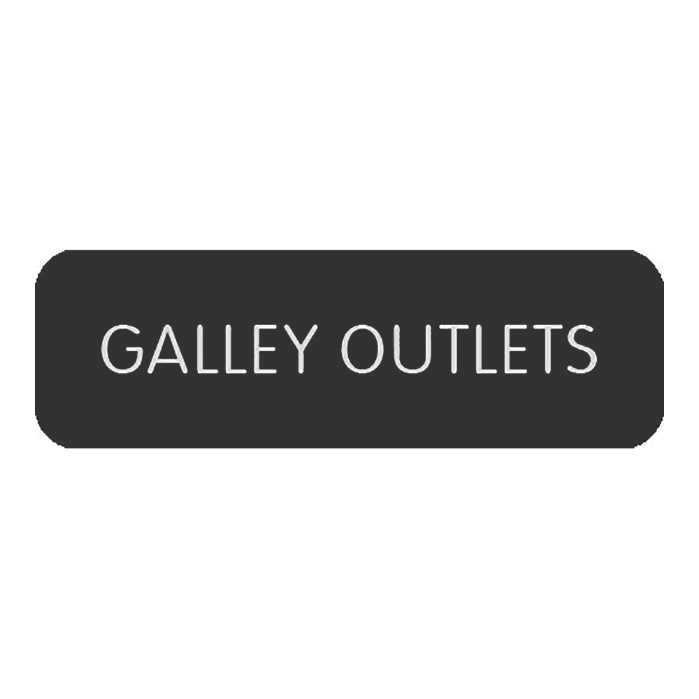 Blue SeaLarge Format Label - "Galley Outlets" [8063-0224]