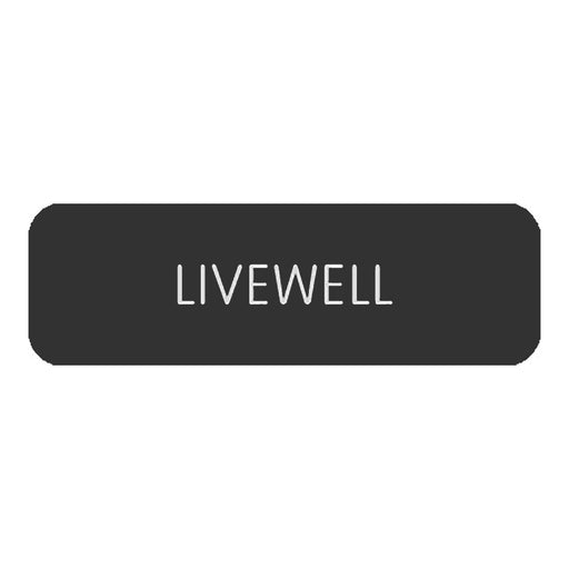 Blue SeaLarge Format Label - "Livewell" [8063-0300]