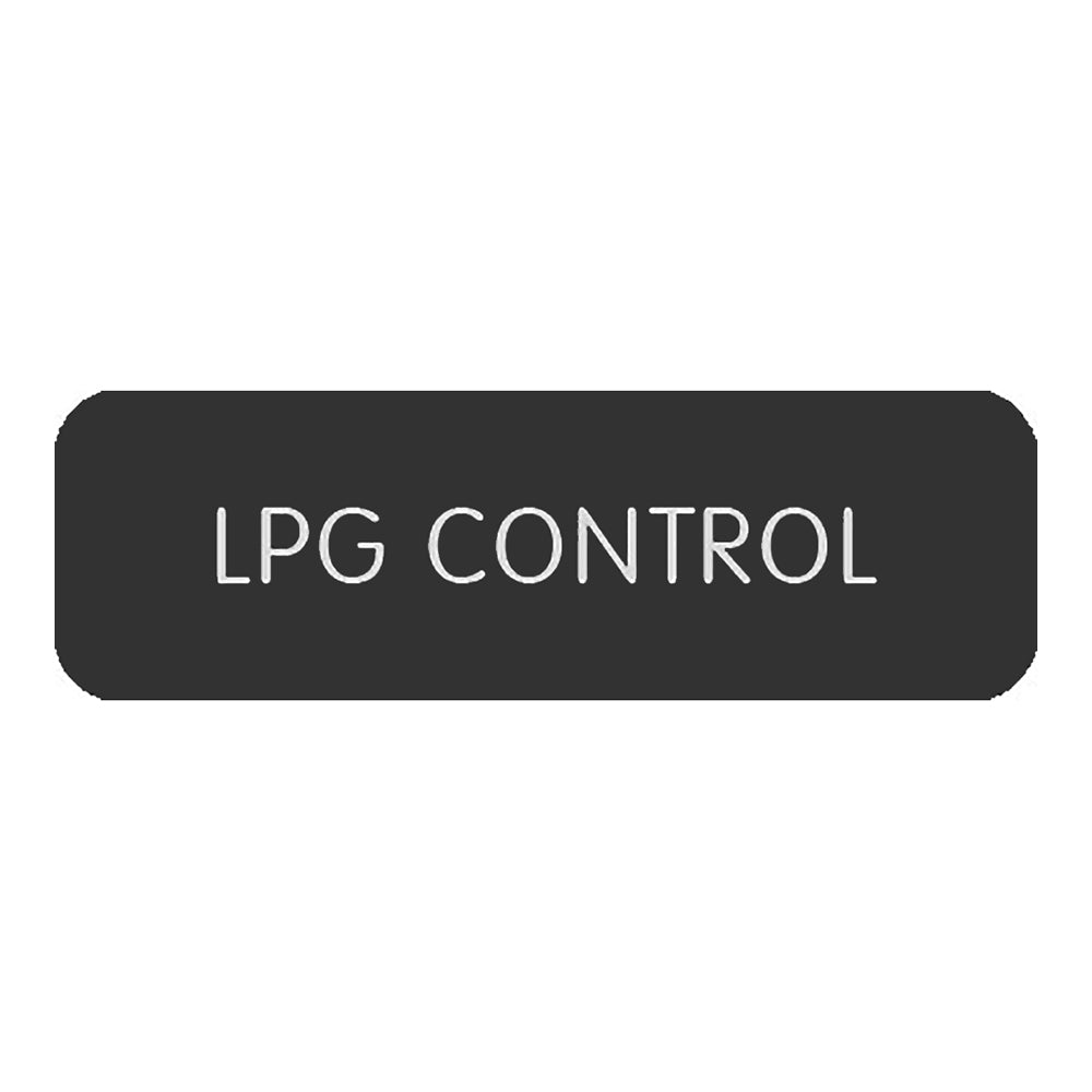 Blue SeaLarge Format Label - "LPG Control" [8063-0306]