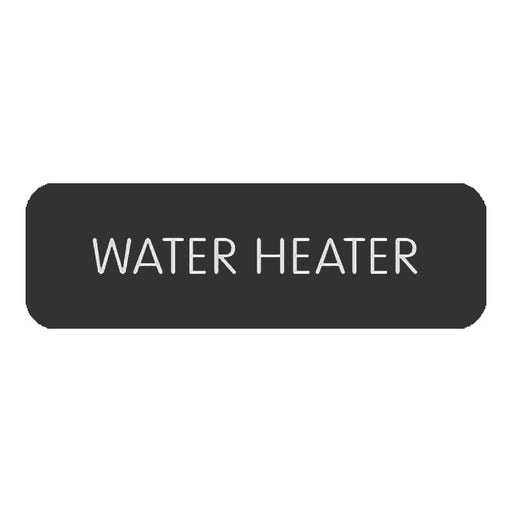 Blue SeaLarge Format Label - "Water Heater" [8063-0438]