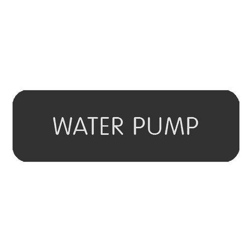 Blue SeaLarge Format Label - "Water Pump" [8063-0442]