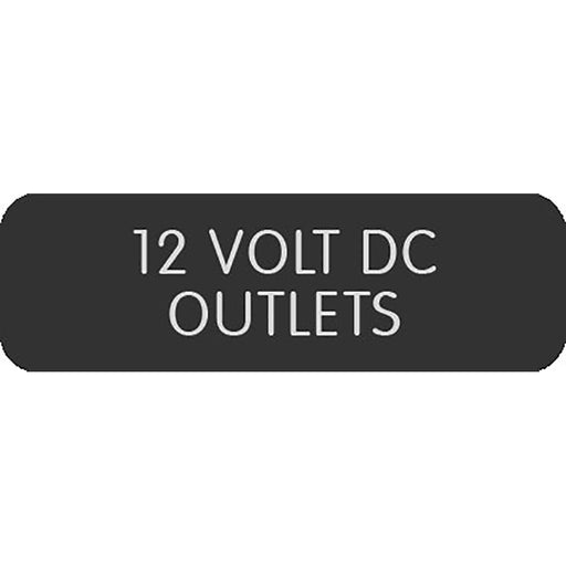 Blue Sea Large Format Label - "12V DC Outlets" [8063-0004]