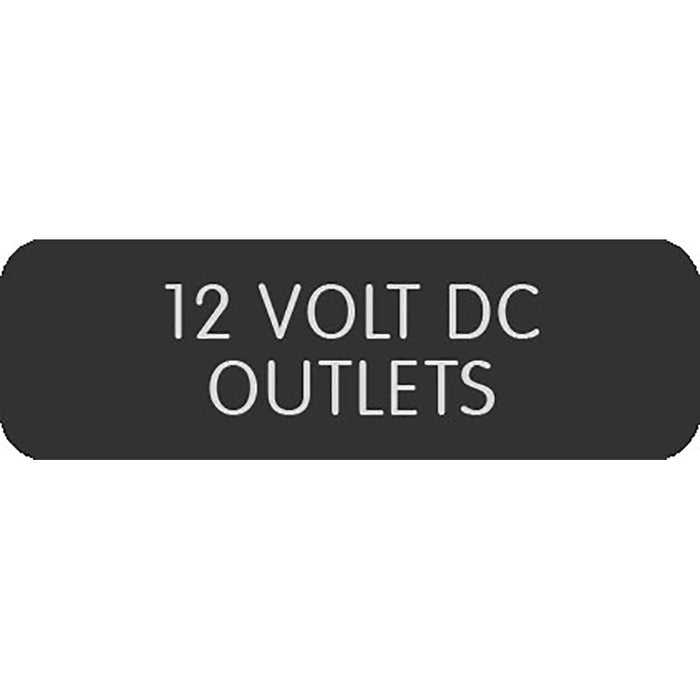 Blue Sea Large Format Label - "12V DC Outlets" [8063-0004]