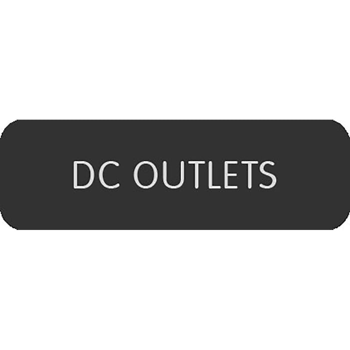 Blue Sea Large Format Label - "DC Outlets" [8063-0120]