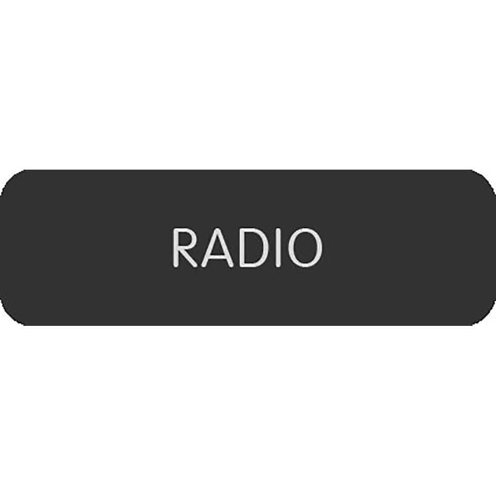 Blue Sea Large Format Label - "Radio" [8063-0351]