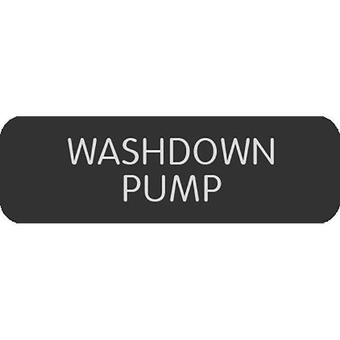 Blue Sea Large Format Label - "Washdown Pump" [8063-0513]