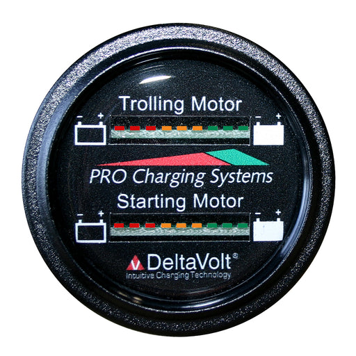 Dual Pro Battery Fuel Gauge - Marine Dual Read Battery Monitor - 12V/36V System - 15 Battery Cable [BFGWOM1536V/12V]