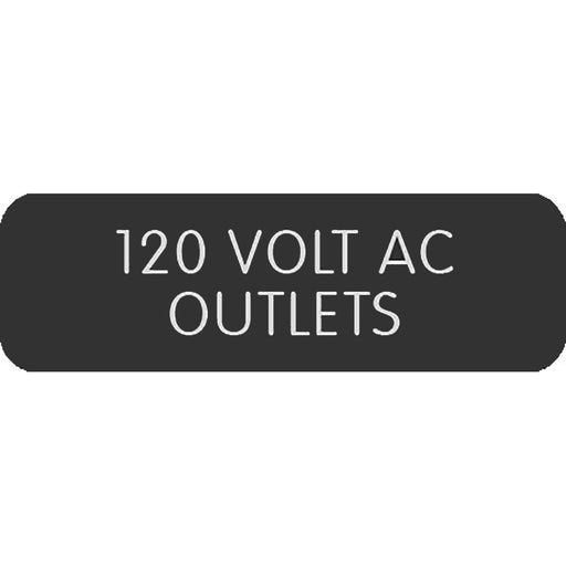 Blue Sea Large Format Label - "120 Volt AC Outlets" [8063-0006]