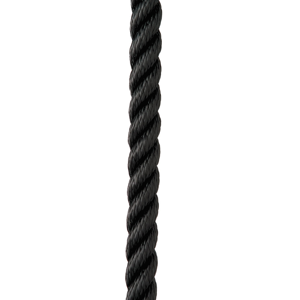 New England Ropes 3/8" Premium 3-Strand Dock Line - Black - 15 [C6054-12-00015]