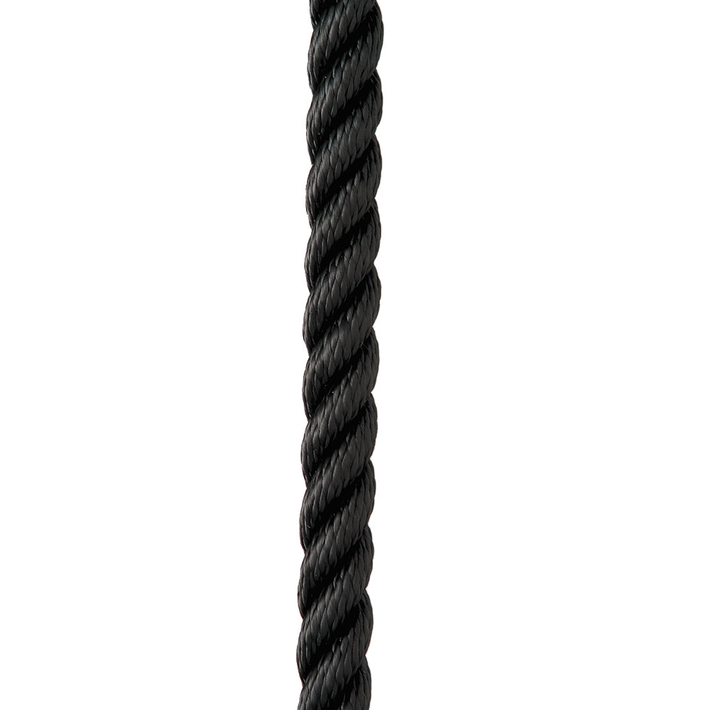New England Ropes 3/8" Premium 3-Strand Dock Line - Black - 20 [C6054-12-00020]