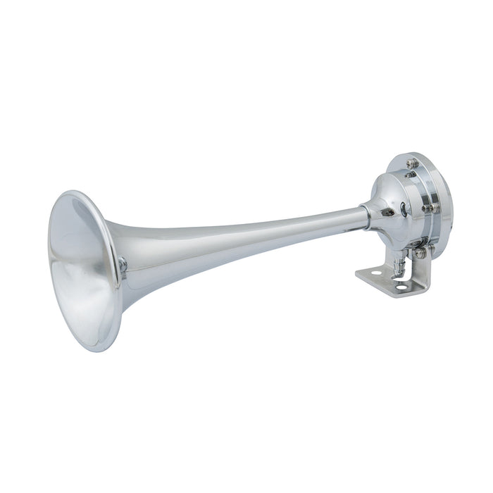 Marinco 12V Chrome Plated Single Trumpet Mini Air Horn [10107]