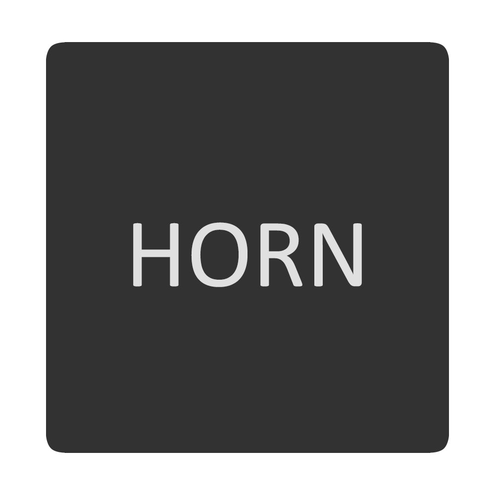 Blue Sea 6520-270 Square Format Horn Label [6520-0270]