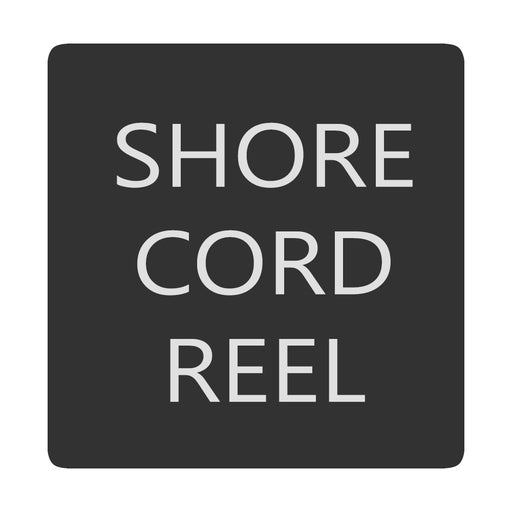 Blue Sea 6520-0382 Square Format Shore Cord Reel Label [6520-0382]