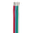 Ancor Flat Ribbon Bonded RGB Cable 16/4 AWG - Red, Light Blue, Green  White - 100 [160110]