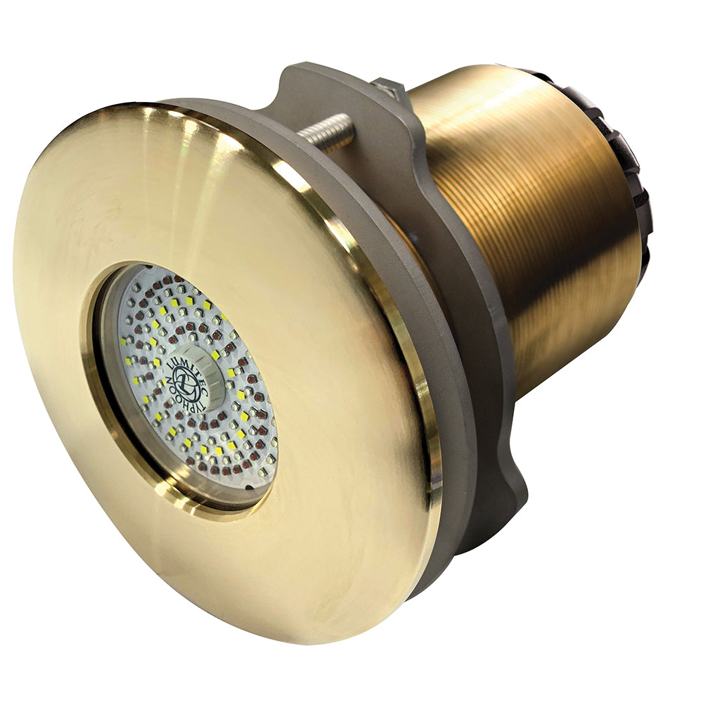 Lumitec SeaBlaze Typhoon Underwater Light - Bronze Thru-Hull LED Light - Spectrum RGBW - Flush Mount [101451]