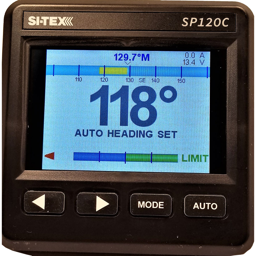 SI-TEX SP-120 Color System w/Rudder Feedback  18CI Pump [SP120C-RF-2]