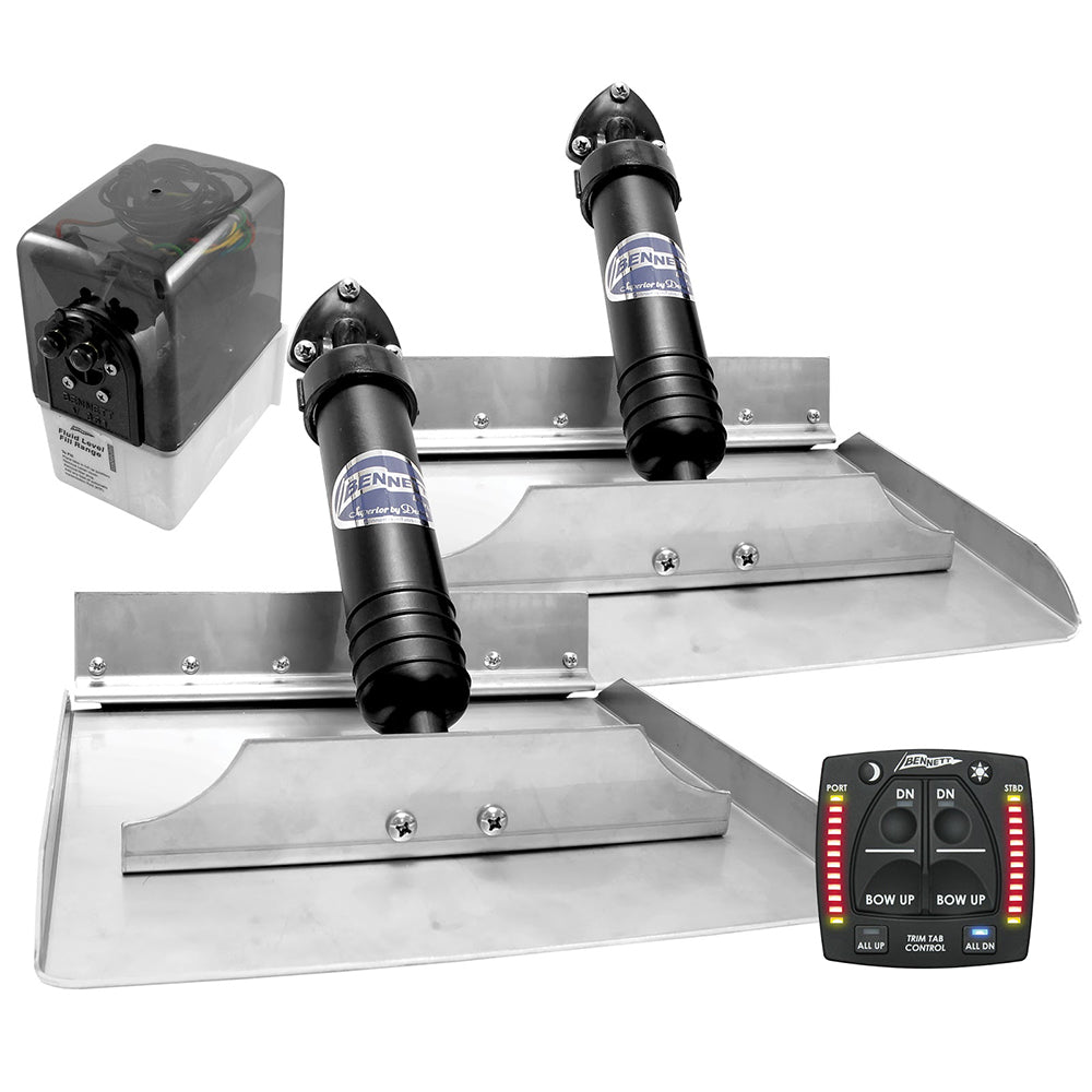 Bennett 12x12 Hydraulic Trim Tab System w/One Box Indication [1212OBI]