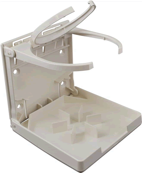 Attwood Dual Drink Holder White [2449-7]