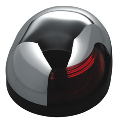 Attwood Chrome Sidelight Red [3153R7]
