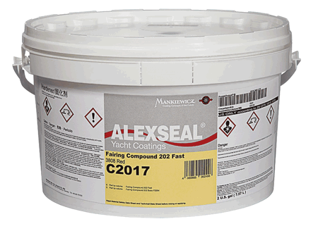 Alexseal Fairing Compound 202 Converter Red Half Gallon [C2017HG]