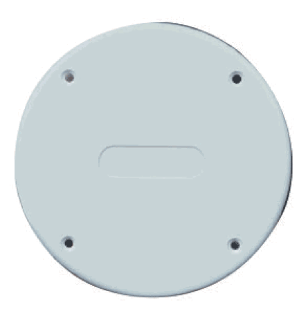 Beckson Deck Plate 6"White Screw Down [CVR64AW]