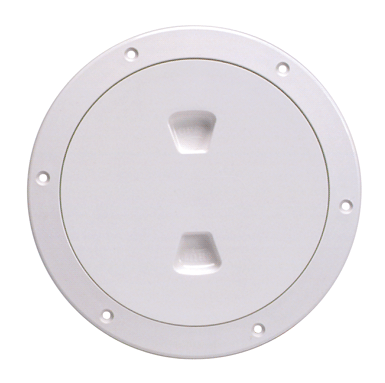 Beckson Deck Plate 4" White Screw [DP40-W]